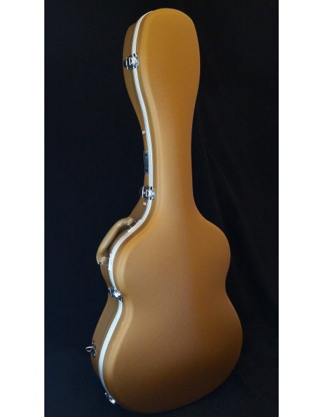 Estuche guitarra clásica ABS dorado