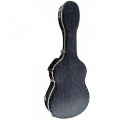 ABS Case Classical guitar - black with lines
