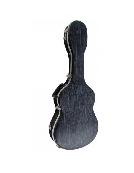 Estuche guitarra clásica ABS negro veteado