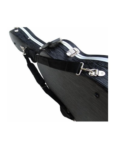 Estuche guitarra clásica ABS negro veteado