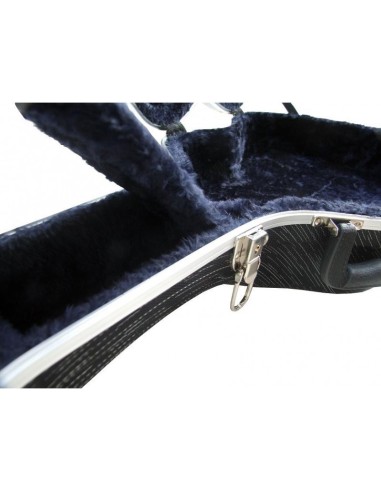 Estuche guitarra clásica ABS negro veteado