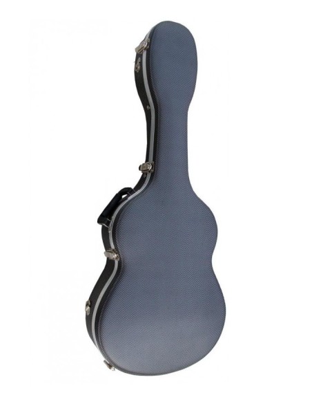 Estuche guitarra clásica ABS gris-negro