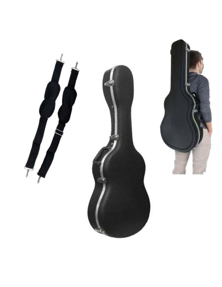 Estuche guitarra clásica ABS negro