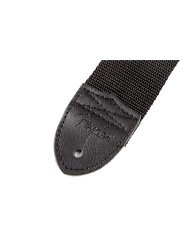 Fender 2'' Black Poliester Logo Rojo