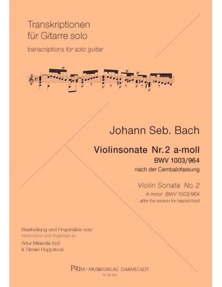 Violin Sonata n. 2 BWV 1003 / 964