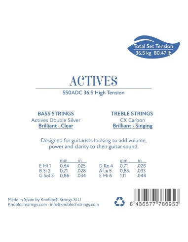 Knobloch Actives CX Carbon 550 ADC - High