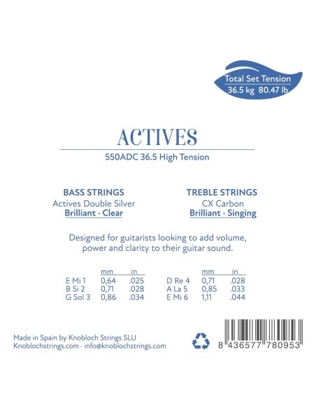 Knobloch Actives CX Carbon 550 ADC - High