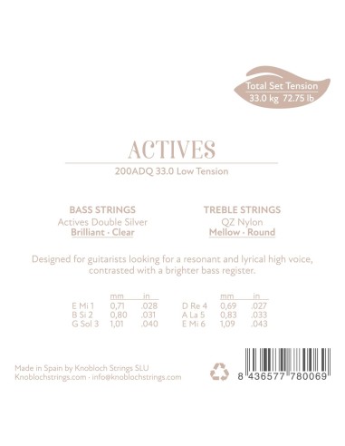 Actives - QZ Nylon - 200 ADQ - LT