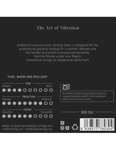 Knobocvh Sterling Silver CX Carbon 300 SSC - Medium
