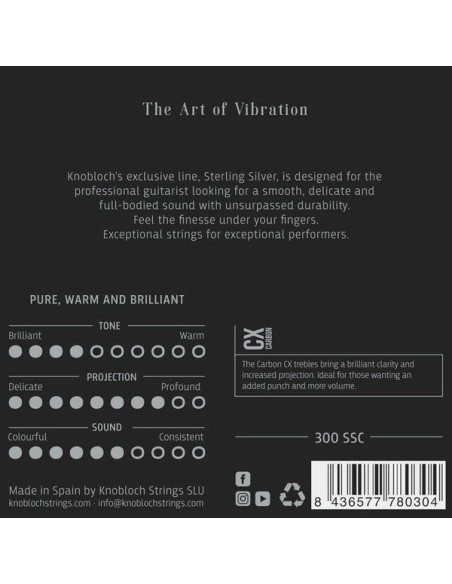 Knobocvh Sterling Silver CX Carbon 300 SSC - Medium