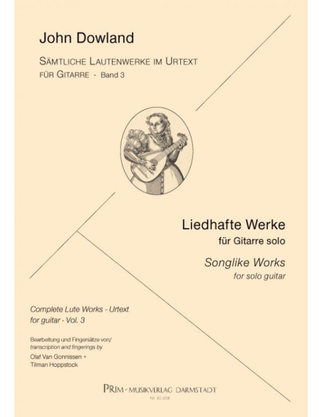 Songlike Works. Complete lute works Vol. 3 (Urtext)
