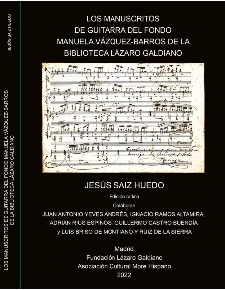 Los manuscritos de guitarra del fondo Manuela Vázquez-Barros de la biblioteca Lázaro Galdiano