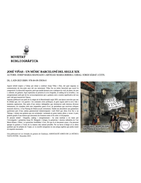 José Viñas. Un músic barceloní del segle XIX.