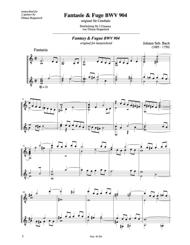 Fantasy & Fuge a-moll BWV 904