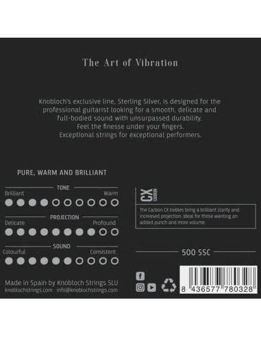 Knobloch Sterling Silver CX Carbon 500 SSC - High