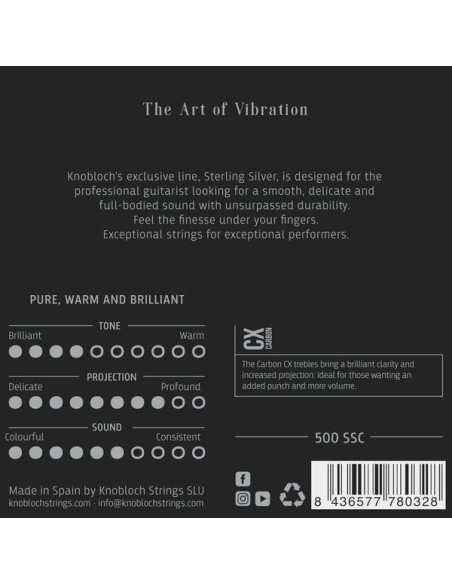 Knobloch Sterling Silver CX Carbon 500 SSC - High