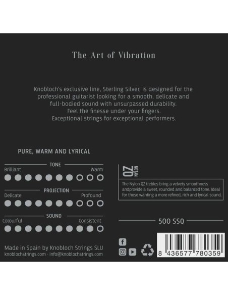 Knobloch Sterling Silver QZ Nylon 500 SSQ - High
