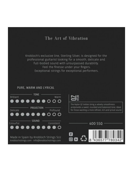 Knobloch Sterling Silver QZ Nylon 400 SSQ - Medium High