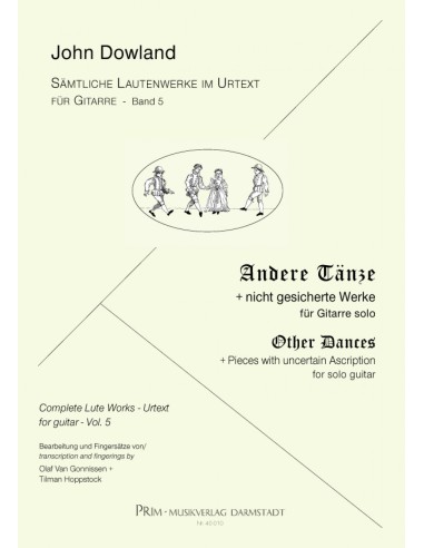 Complete lute works Vol. 5 (Urtext). Other Dances & Pieces of uncertain Ascription