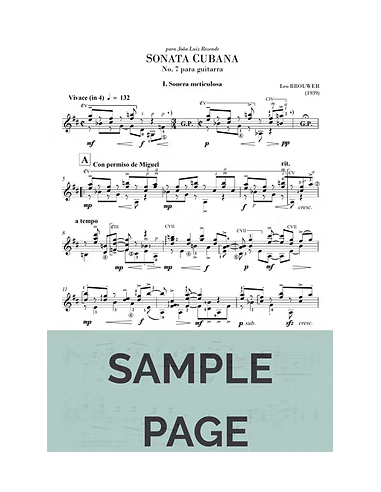 Sonata Cubana n. 7